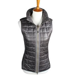 Frauenschuh Vest Womens XS Puffer Quilted Green Brown Lightweight Ski Winter